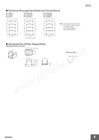 G7J-4A-P-CB-IN DC24V Datasheet Page 8