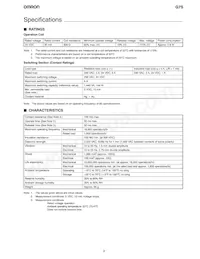 G7S-4A2B DC24 Datasheet Page 2