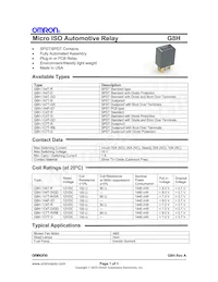 G8H-1C4T-R-DC12 Datasheet Cover