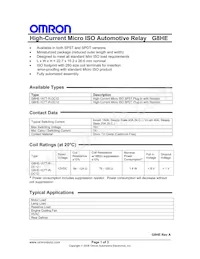 G8HE-1C7T-R-DC12 Datasheet Cover