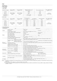 HE1AN-SW-DC24V Datasheet Page 3