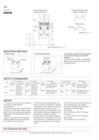 HE1AN-SW-DC24V Datasheet Page 7