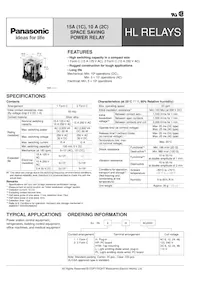 HL2-PL-DC12V Datasheet Cover