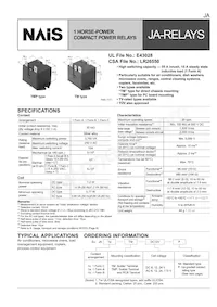 JA1C-TM-AC24V-F Datasheet Cover