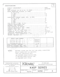 K40P334 Datasheet Pagina 2