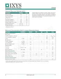 LCA125S Datasheet Pagina 2