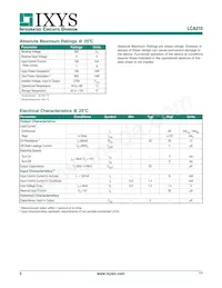 LCA210 Datasheet Pagina 2