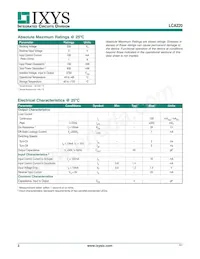 LCA220S Datasheet Pagina 2