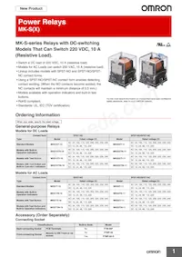 MKS1XTIN-10 AC100 Datasheet Cover