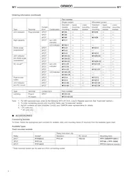 MYQ4Z-AC110/120 Datasheet Pagina 2