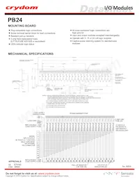 PB-24-V Datasheet Cover