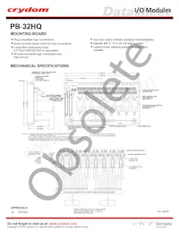 PB-32HQ Datasheet Copertura