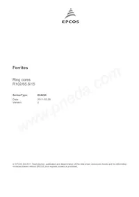 B64290A0084X830 Datasheet Cover