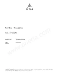 B64290L0755X046 Datasheet Cover