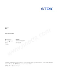 B65840F1106T001 Datasheet Cover