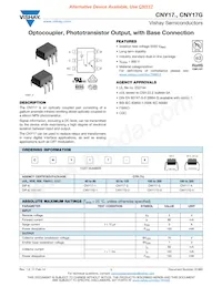 CNY17G-1 Datasheet Cover