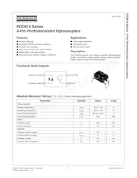 FOD816SD Datasheet Cover