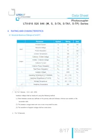 LTV-846S-TA1數據表 頁面 9