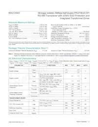 MAX14943GWE+T Datasheet Page 2