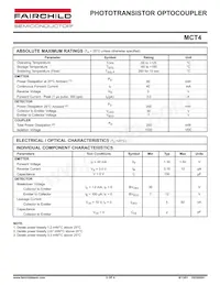 MCT4 Datasheet Page 2