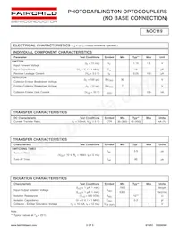 MOC119W Datasheet Page 2