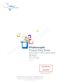 MOC3020S-TA1 Datasheet Cover