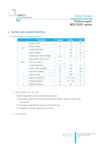 MOC3020S-TA1數據表 頁面 5