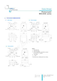 MOC3052M Datasheet Pagina 3