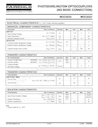 MOC8021W Datasheet Page 2