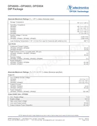 OPIA803DTU Datasheet Page 3