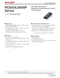 PC845XJ0000F Datasheet Cover
