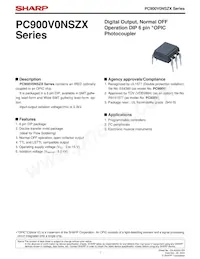 PC900V0YSZX Datasheet Cover