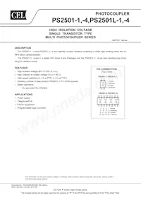 PS2501L-4-E3-A Datasheet Cover