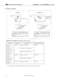 PS2502L-2-E3-A Datasheet Pagina 4