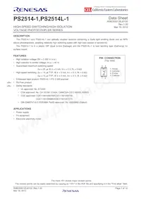 PS2514L-1Y-V-F3-A Datasheet Cover