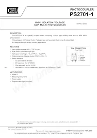 PS2701-1-F3-M-A Datasheet Copertura