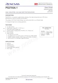 PS2705A-1-V-A Datasheet Copertura
