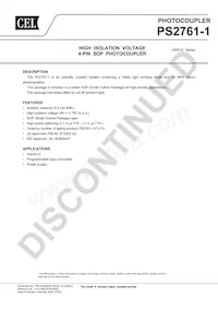 PS2761-1-V-K-A Datasheet Cover