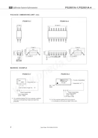 PS2801A-4-F3-A Datasheet Pagina 2