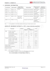 PS2801C-1Y-F3-A Таблица данных Страница 4