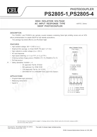 PS2805-4-F3-A Datasheet Cover
