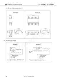 PS2805A-4-A Datasheet Pagina 2