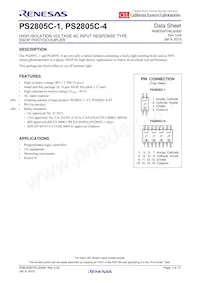 PS2805C-1-V-F3-A Datasheet Cover