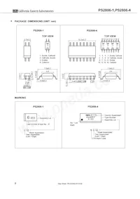 PS2806-1-A Datasheet Pagina 2
