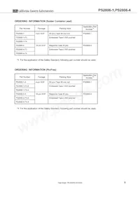 PS2806-1-A Datasheet Pagina 3