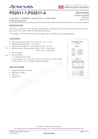 PS2811-4-F3-A Datasheet Cover