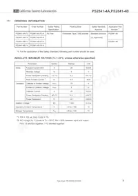 PS2841-4B-F3-AX Datasheet Pagina 3