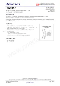PS2911-1-F3-M-AX Datasheet Copertura
