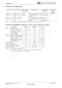 PS2911-1-F3-M-AX Datasheet Page 3