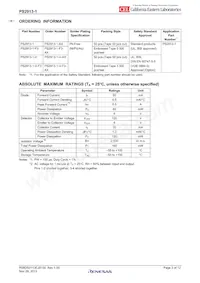 PS2913-1-M-AX數據表 頁面 3